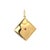 Contemporary Mid-Century 14k Yellow Gold Amethyst and Cultured Pearl Charm For Sale - Image 3 of 5