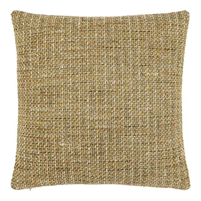 Scalamandre 22" x 22" Confetti Pillow in Moss For Sale