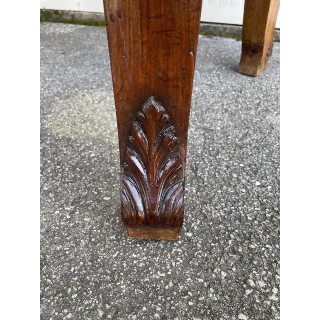 Early Walnut Dining Table, 1890s For Sale - Image 9 of 13
