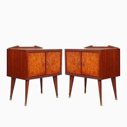 Mid-Century Rosewood & Elm Burl Nightstand from Paolo Buffa, 1940s For Sale - Image 6 of 6