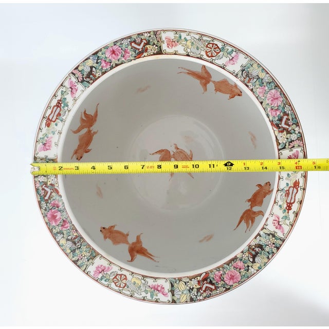 Mid 20th Century Planter Fishbowl Goldfish Gold Fish Bowl & Stand For Sale - Image 5 of 18