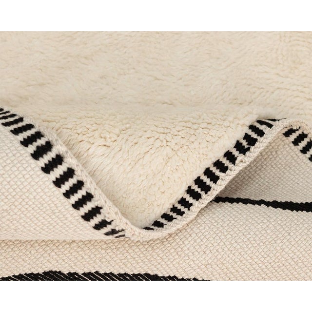Textile Hand-Knotted Wool Rug by Azele Studio For Sale - Image 7 of 10