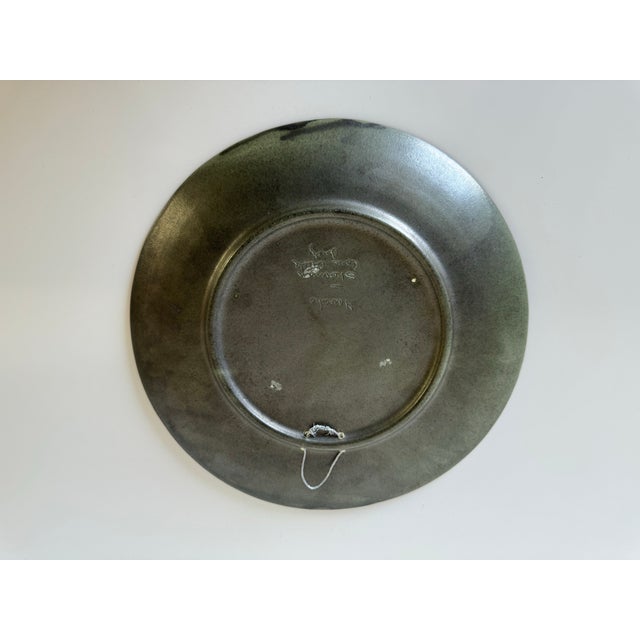 1980's Sherman Cave Creek Native American Navaho Wall Ceramic Plate For Sale - Image 10 of 11