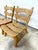 Mid-Century Modern Pair of Dittmann & Co Brutalist Fireplace Oak Danish Modern Chairs For Sale - Image 3 of 10