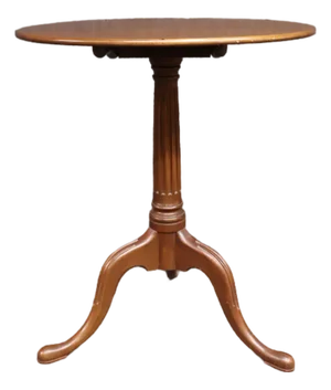 Mahogany Queen Anne Tilt-Top Table With Tripod Base
