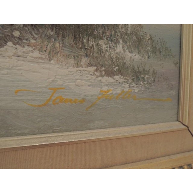 1960s Oil Painting by James Fuller "California School of Painters" Landscape Scene For Sale In Chicago - Image 6 of 7