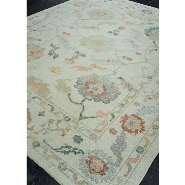 Beige Turkish Oushak Rug 8'3" x 10' #20378 For Sale - Image 8 of 8