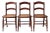 Antique Cane Seat Dining Chairs Set of 3 For Sale