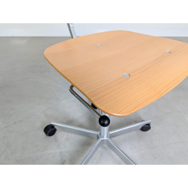 Brown Kevi Office Chairs by Jørgen Rasmussen for Fritz Hansen, Set of 2 For Sale - Image 8 of 13