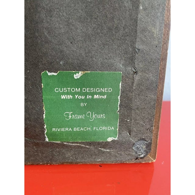 Paint Abstract Impressionist Gouache MCM Postmodern Painting Art Signed 1950s For Sale - Image 7 of 7