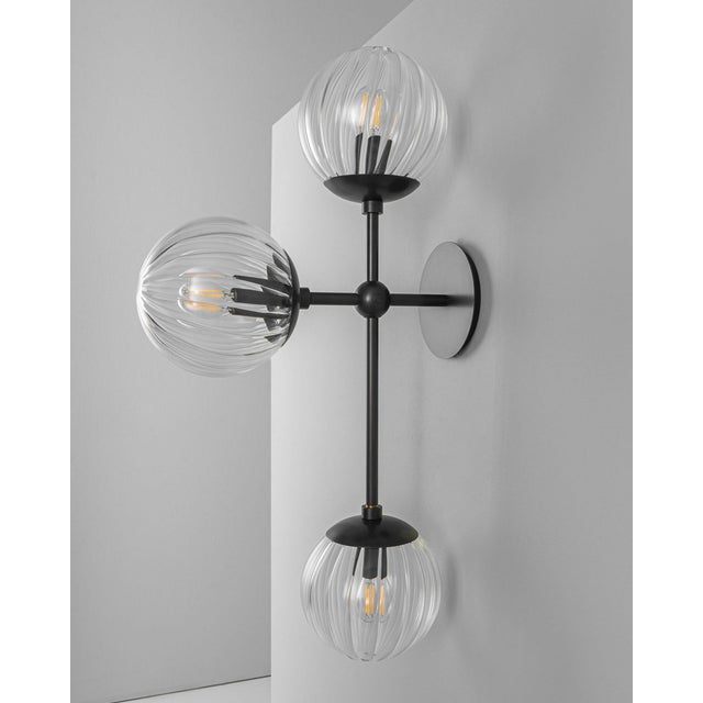 Armstrong Triple Sconce For Sale - Image 10 of 12