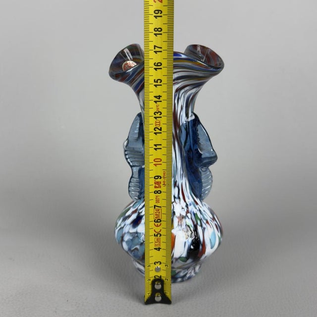 Murano Glass Vase from Fratelli Toso, 1970s For Sale - Image 10 of 11