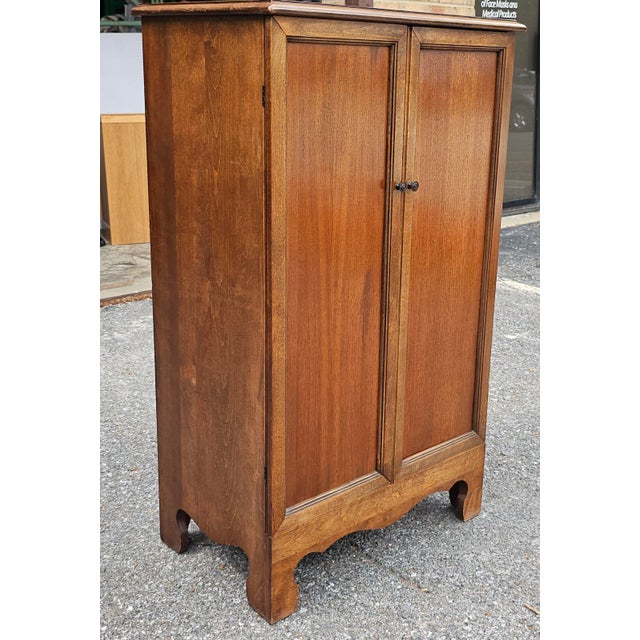 Misouri Furniture Mid-Century Mahogany Two Door French Notaty Filing Cabinet For Sale In Washington DC - Image 6 of 11