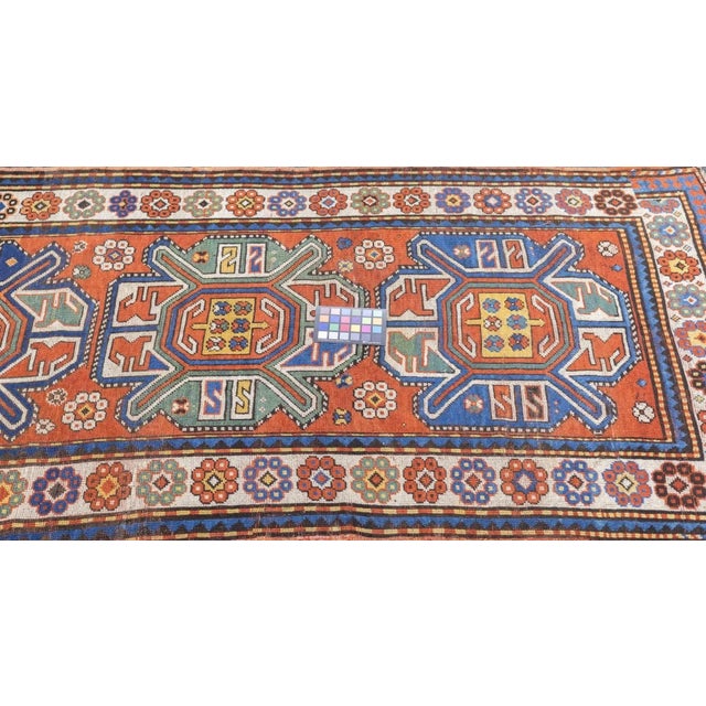 Antique Kazak Rug 3'5'' x 6'3'' For Sale - Image 4 of 12