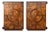 1930s Art Deco Macassar & Exotic Wood Wardrobes With Budapest Museum Export Stamp - A Pair For Sale