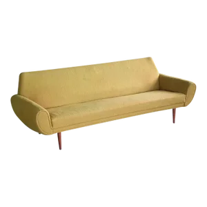 Midcentury Danish Modern 3-Seat Sofa in Teak and Wool by Kurt Ostervig