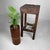 Boho Chic Japanese Wooden Stool, 1930s For Sale - Image 3 of 14