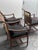 Black McGuire Style Bamboo + Rattan Armchairs, Set of Three For Sale - Image 8 of 12