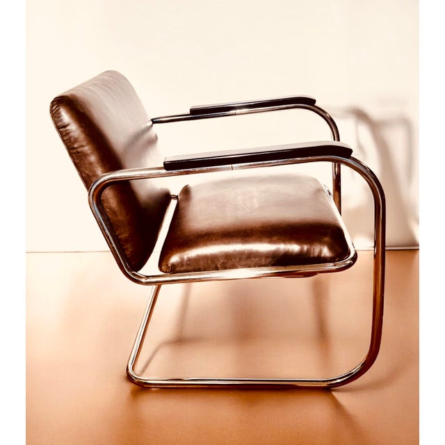 Model RS7 Chrome-Plated Steel Tube Cantilever Armchair by Heinz and Bodo Rasch for Mauser Werke Waldeck, Germany, 1932 For Sale - Image 11 of 14