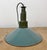 Industrial Petrol Enamel Military Pendant Lamp with Cast Aluminium Top, 1960s For Sale - Image 12 of 17