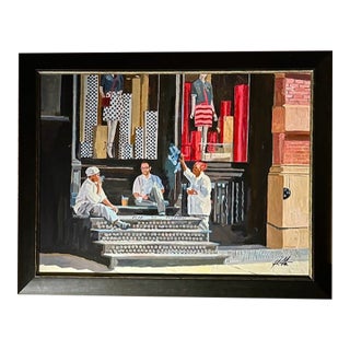 On Break- Original Painting, Framed For Sale