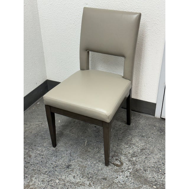 Swaim Swaim Joli Leather Side Chair For Sale - Image 4 of 12