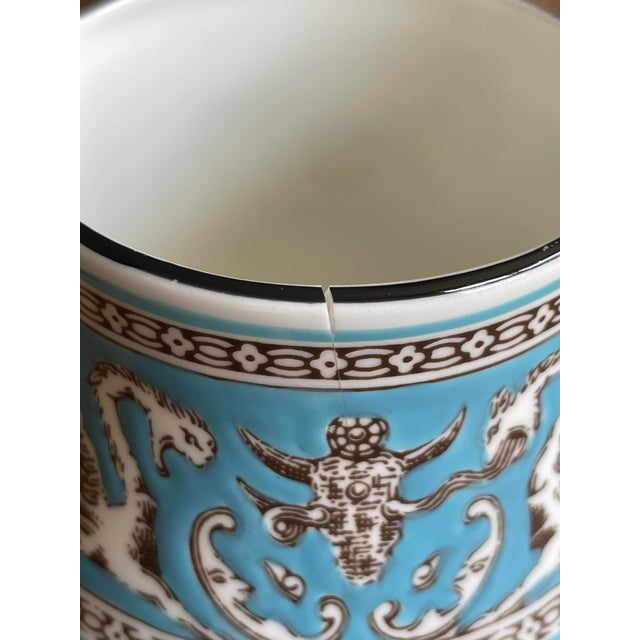 Dishes Fit for a Queen (Or Khaleesi): Vintage Wedgwood Florentine Turquoise, 1940s Hand-Painted Set For Sale - Image 11 of 11