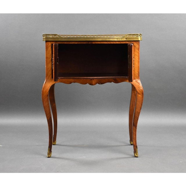French Marquetry Side Cabinet, 1870s For Sale - Image 3 of 12
