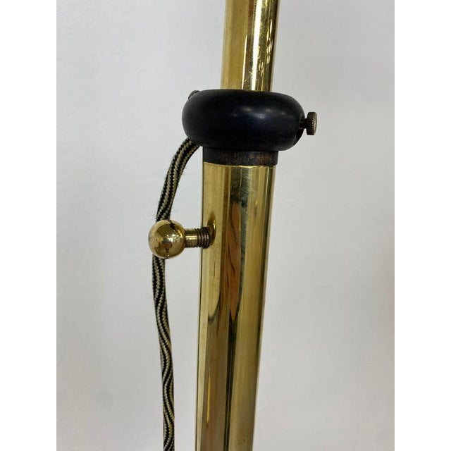 Large Art Deco Brass Floor Lamp, 1930s For Sale - Image 9 of 11