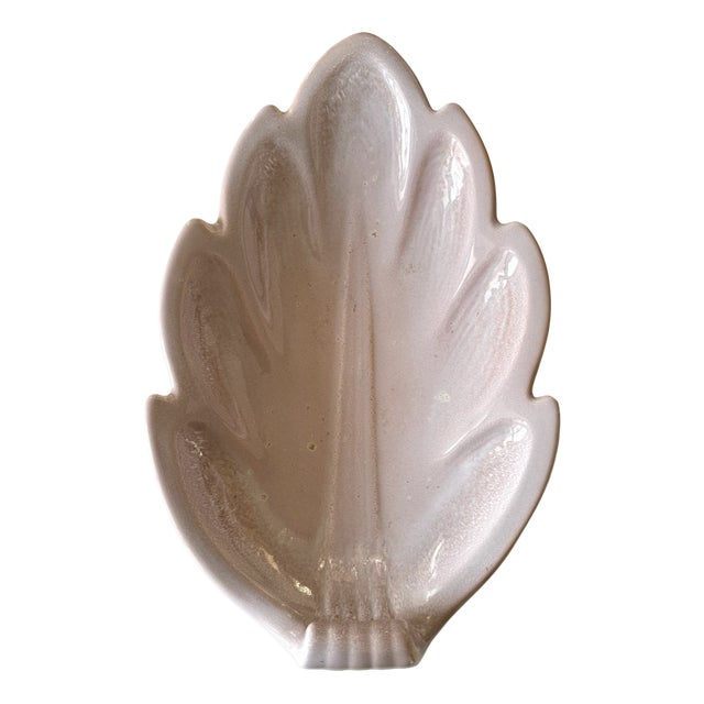 Large Leaf-Shaped Stoneware Bowl by Gunnar Nylund for Rörstrand, Sweden 1960s For Sale