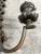 Metal 1930s Art Nouveau Two Arms Bronze W Frosted Milk Glass Shades Wall Sconce, a Set of 3 For Sale - Image 7 of 13