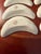 Late 19th Century Antique J & E Mayer Semi Vitreous China Crescent Bone Plates 1881-1899 - Set of 6 For Sale - Image 5 of 15