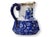 Victorian Antique English Flow Blue Pitcher For Sale - Image 3 of 6