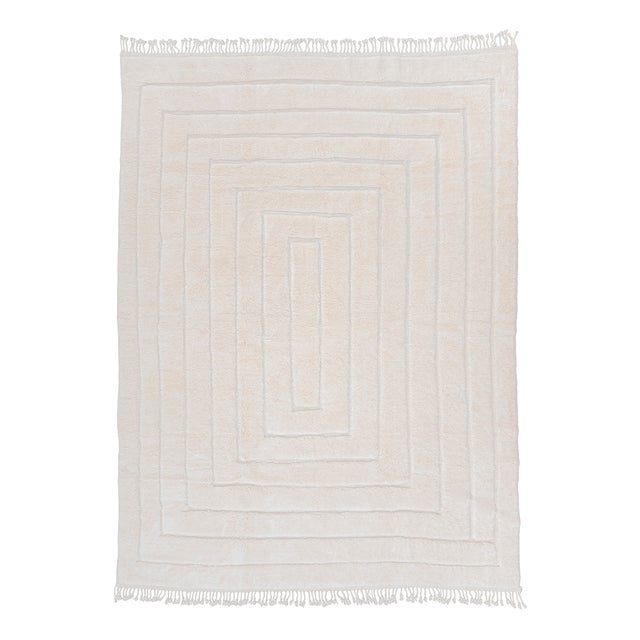 Hand-Knotted Wool Rug by Azele Studio For Sale