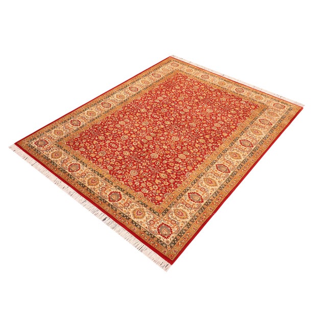 Designed with mesmerizing intricacy and gorgeous color palette, this hand-knotted masterpiece demonstrates the beauty and...