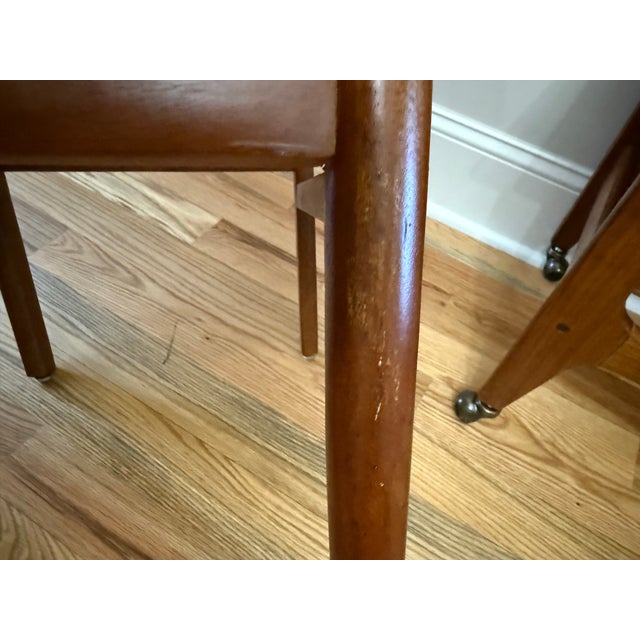 Vintage Set of 2 Mid-Century Modern Teak Dining Chairs - Danish Modern For Sale - Image 9 of 11