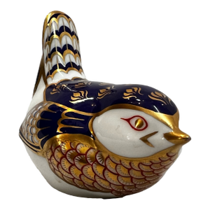 Late 20th Century Royal Crown Derby 'Wren' Paperweight