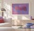 A beautiful serigraph titled "Complex", featuring purple and red gradients accented by squiggles and blue bars. This...