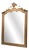 Tuscan Neoclassical Pink Lacquered and Double Gold Leaf Framed Pier Mirror in Mercury Glass, Italy, 18th Century For Sale