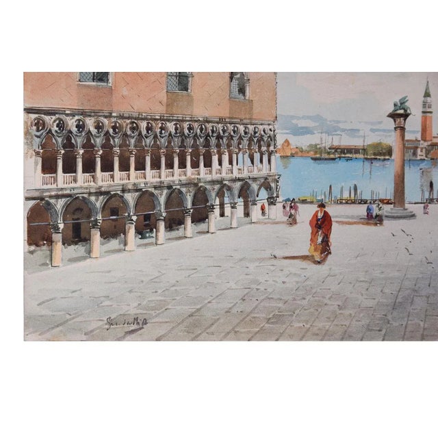 Venice is an amazing colored watercolor on paper realized in the early years of the XX century by the Italian artist,...