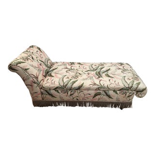 Upholstered Chaise Lounge With Storage Inside For Sale