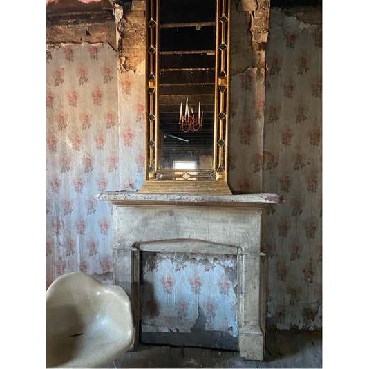 Mid 20th Century Italian Giltwood Wall Mirror, Hollywood Regency, Lattice Design, 1965 For Sale - Image 5 of 15