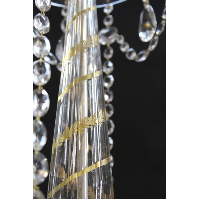 Neoclassical Chandelier in Bronze and Crystal For Sale - Image 4 of 18