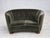 Mid-Century Modern Danish 2-Seater Curved Sofa in Furniture Velour and Oak Wood, 1960s For Sale - Image 3 of 18