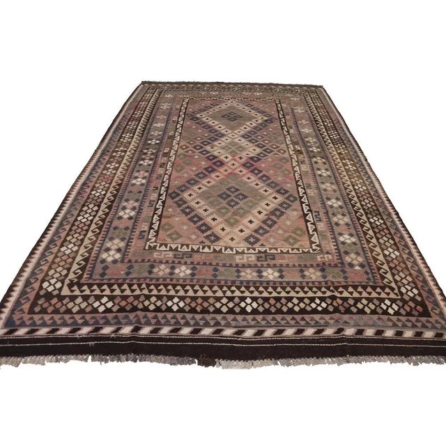 Afghan Kilim Rug, 1980s For Sale - Image 3 of 12