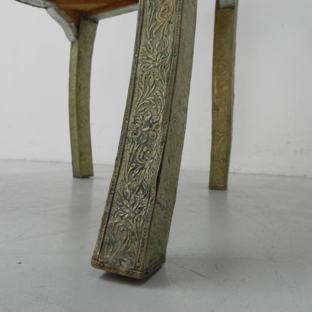 Dining Chair with Stamped Tin, 1920s For Sale - Image 15 of 18