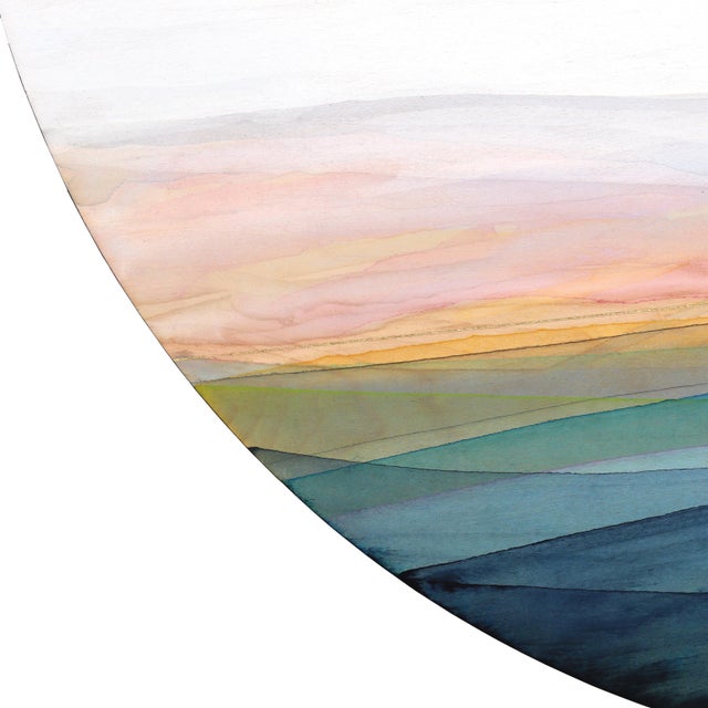 Wild Skies 3 - Original Atmospheric Abstract Skyscape Acrylic and Gold Leaf Art on Wood Panel For Sale - Image 4 of 9