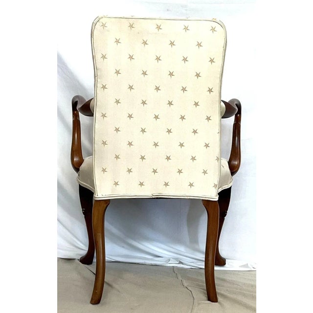 Newly Re-Upholstered George I Mahogany Armchair For Sale - Image 4 of 6