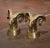Pair of Vintage French Gilt Brass Ram Head Sculptures For Sale - Image 4 of 9