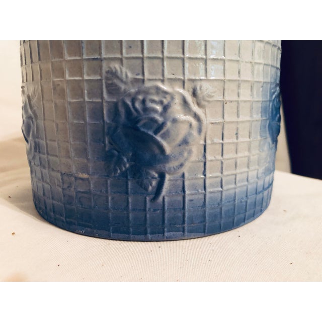 1930s Stoneware Crock With Lid For Sale - Image 4 of 6